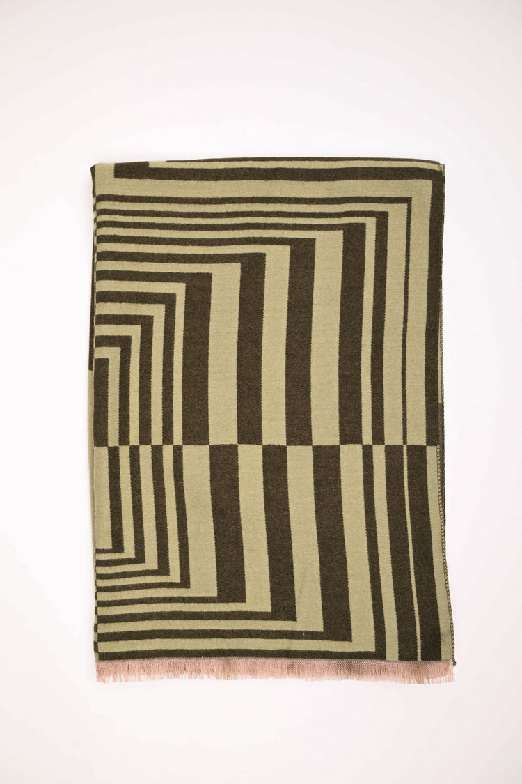 Geometric motif scarf