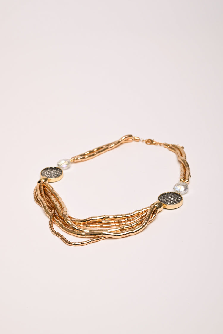 Circles multi-strand necklace
