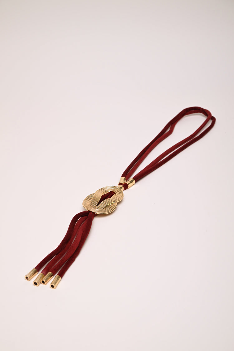 Jewel knot multi-strand necklace