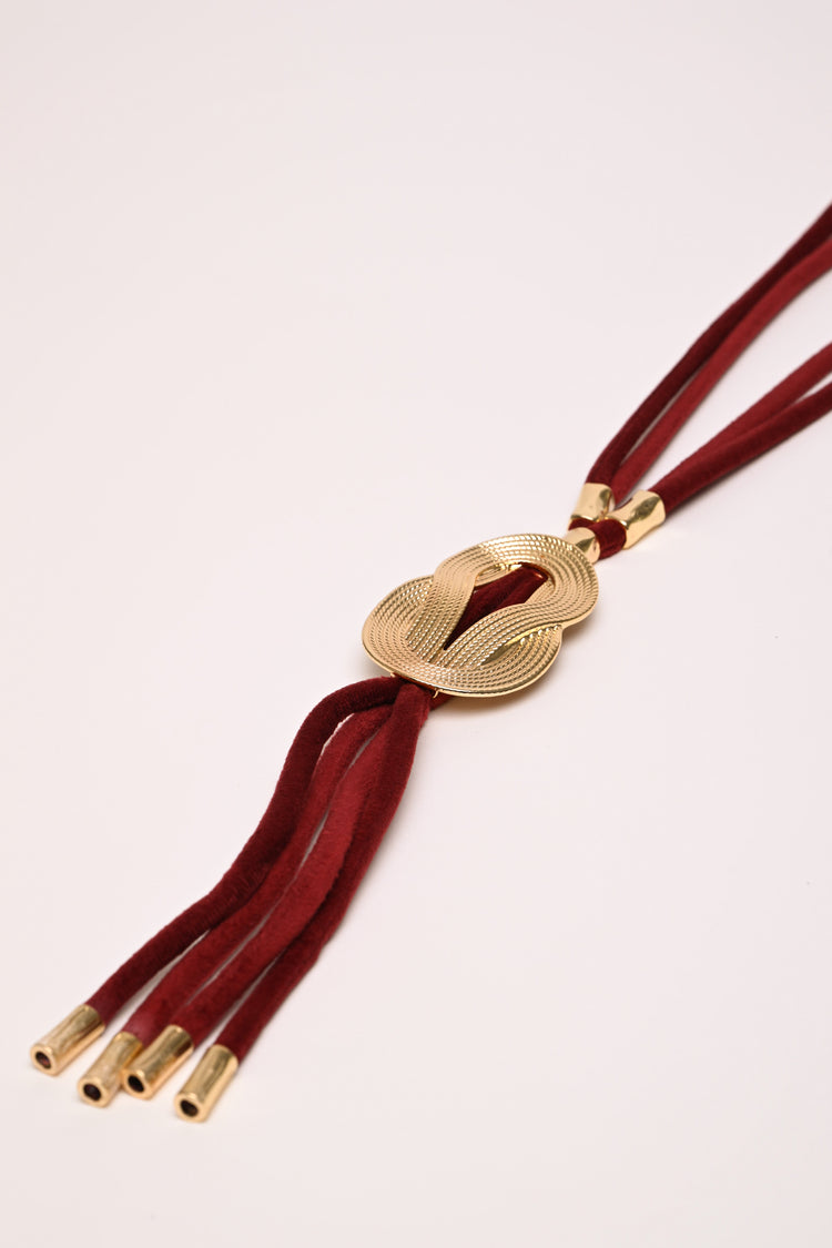 Jewel knot multi-strand necklace