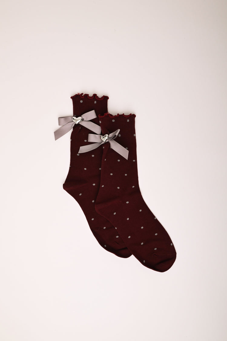 Set of two pairs of bow socks