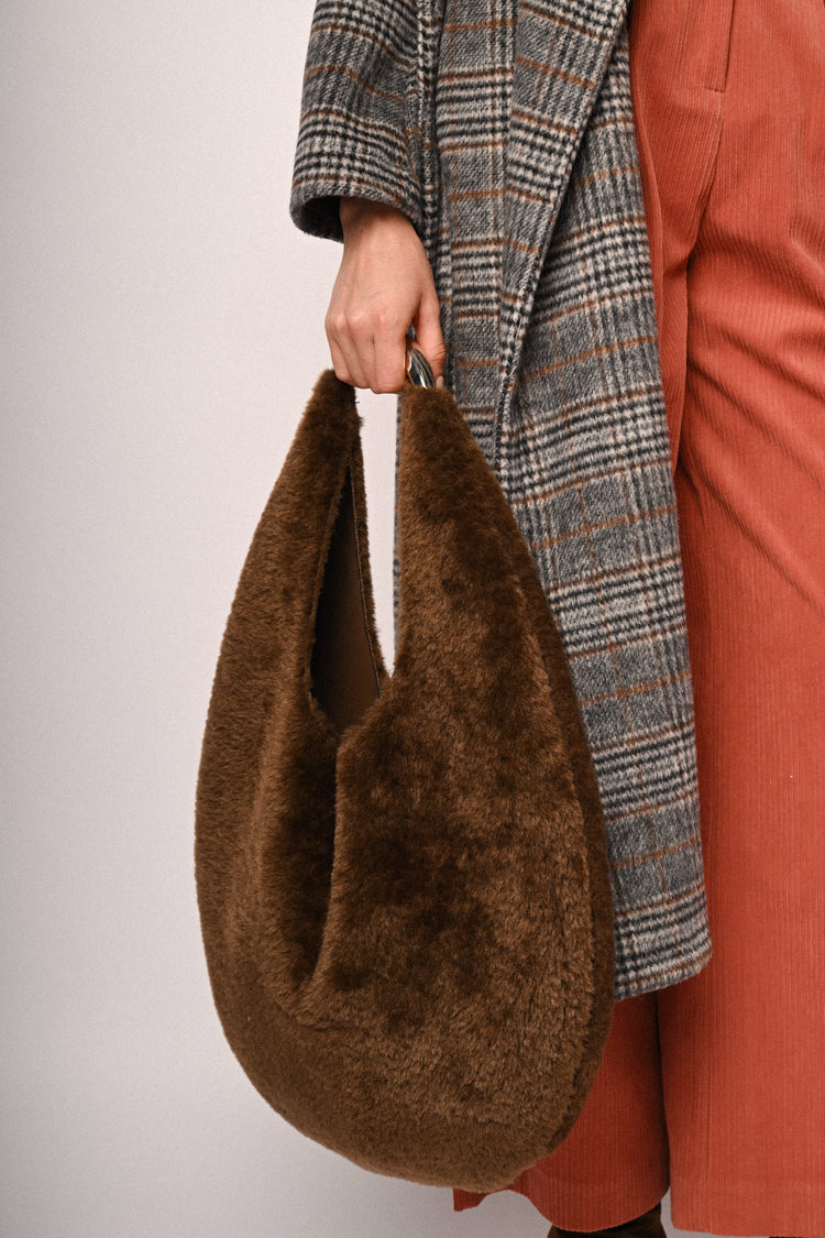 Faux fur hobby bag