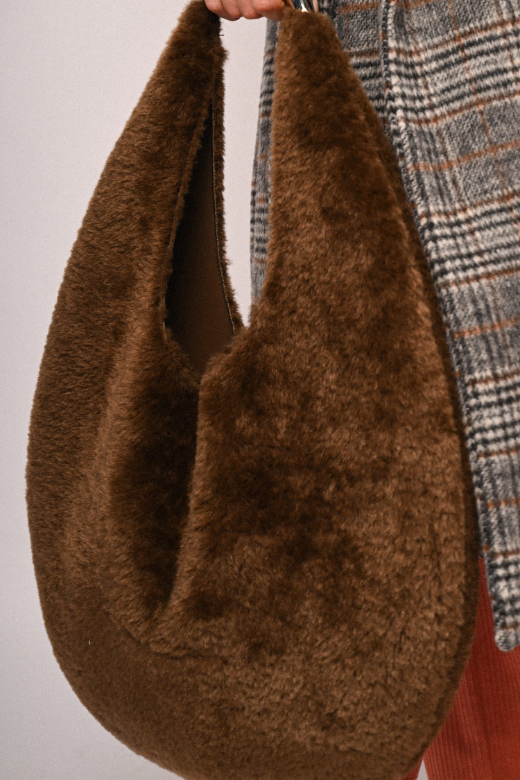 Faux fur hobby bag