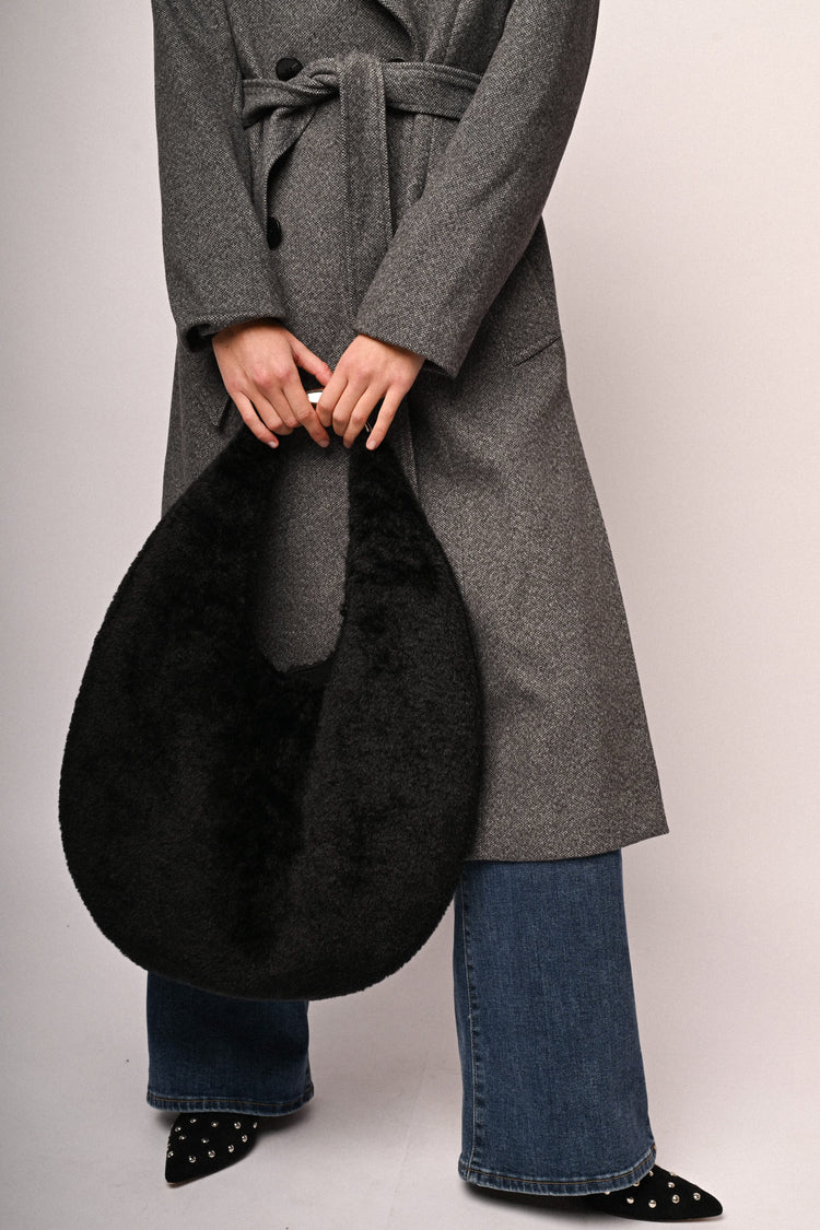 Faux fur hobby bag