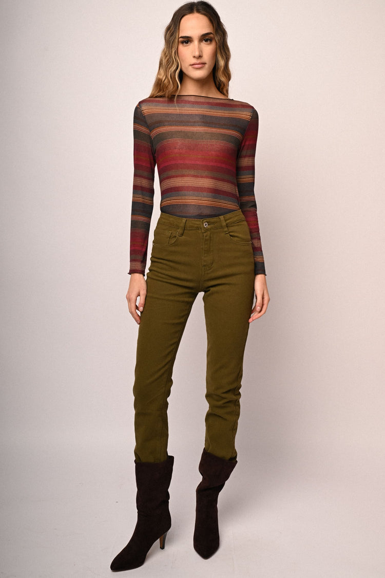 Slim-fit basic jeans