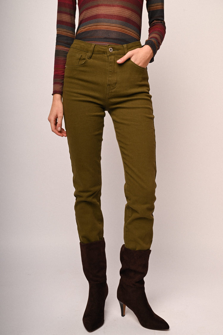 Slim-fit basic jeans
