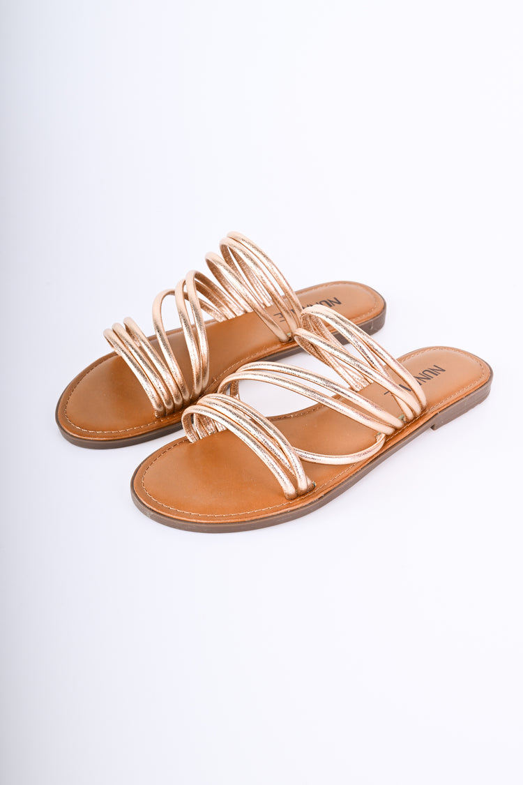 Thin straps flat sandals