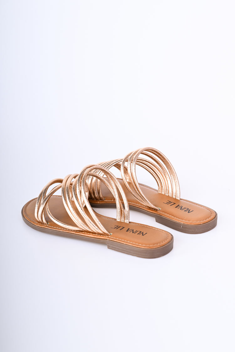 Thin straps flat sandals