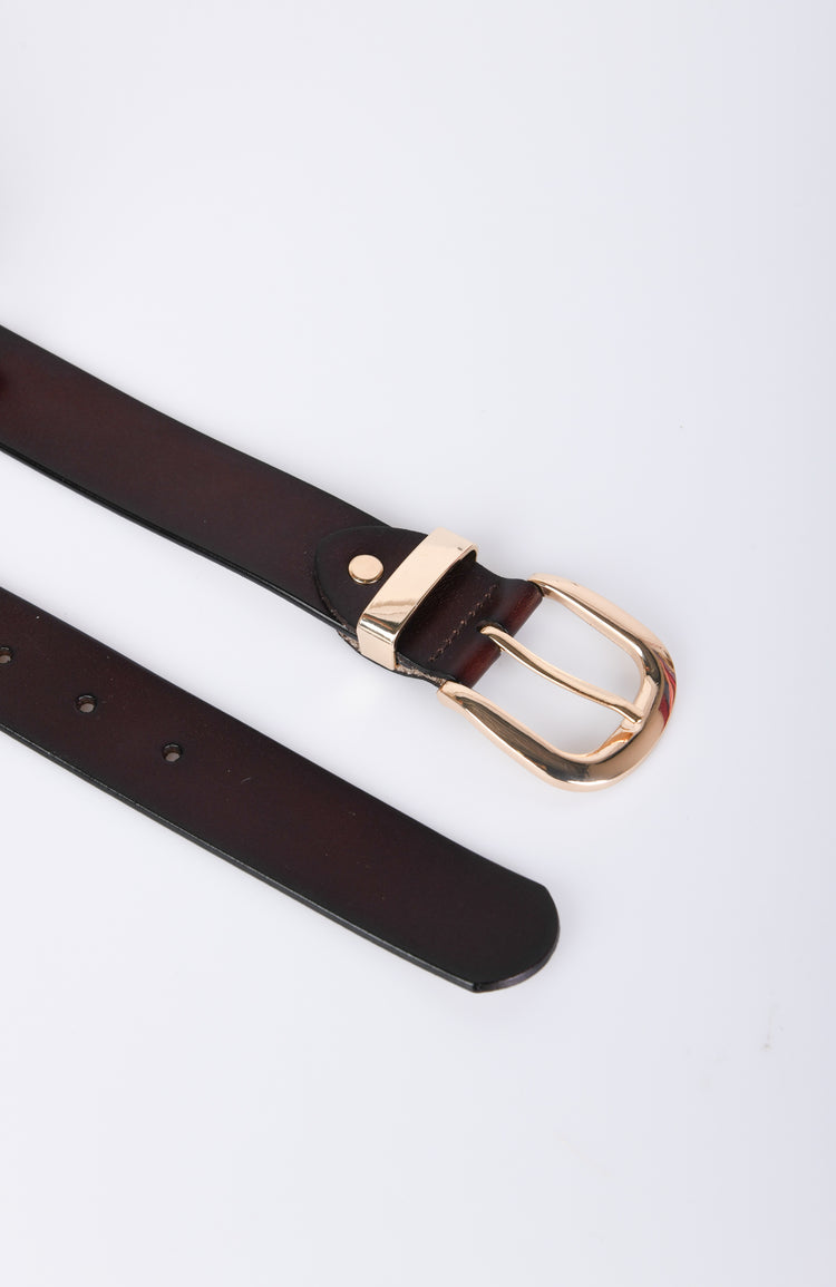 Leather belt