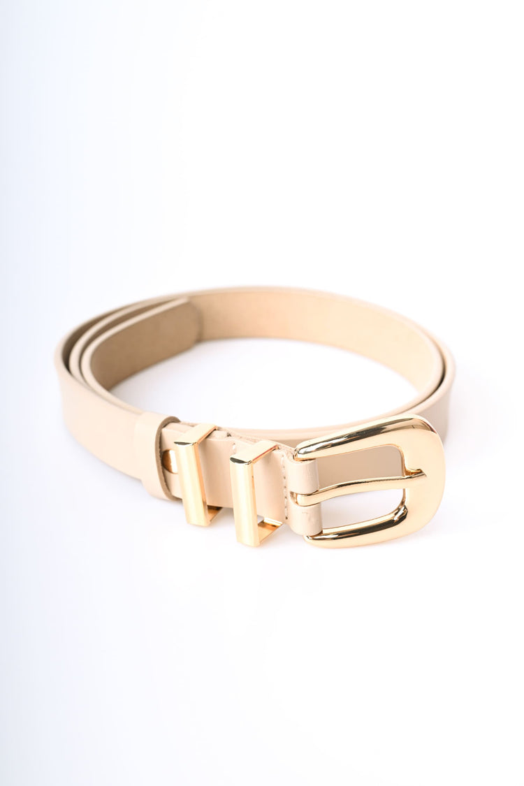 Leather classic belt