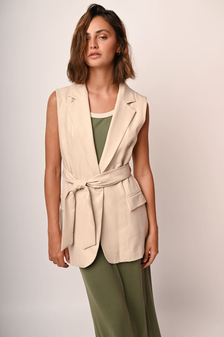 Belted vest