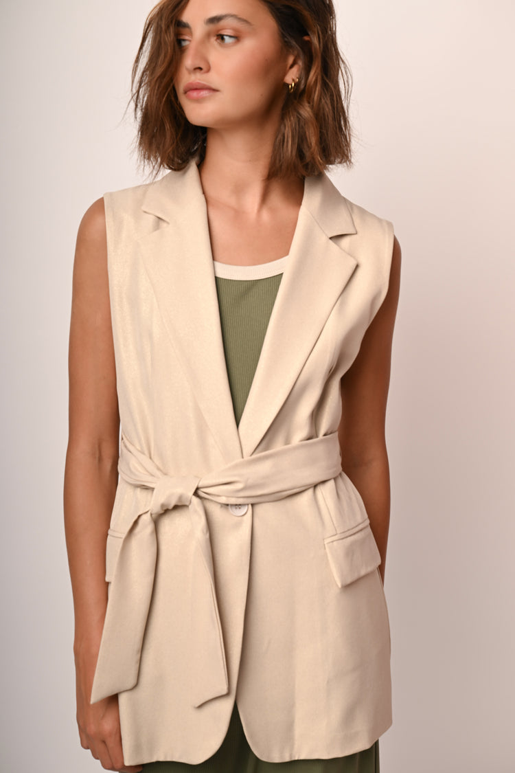 Belted vest
