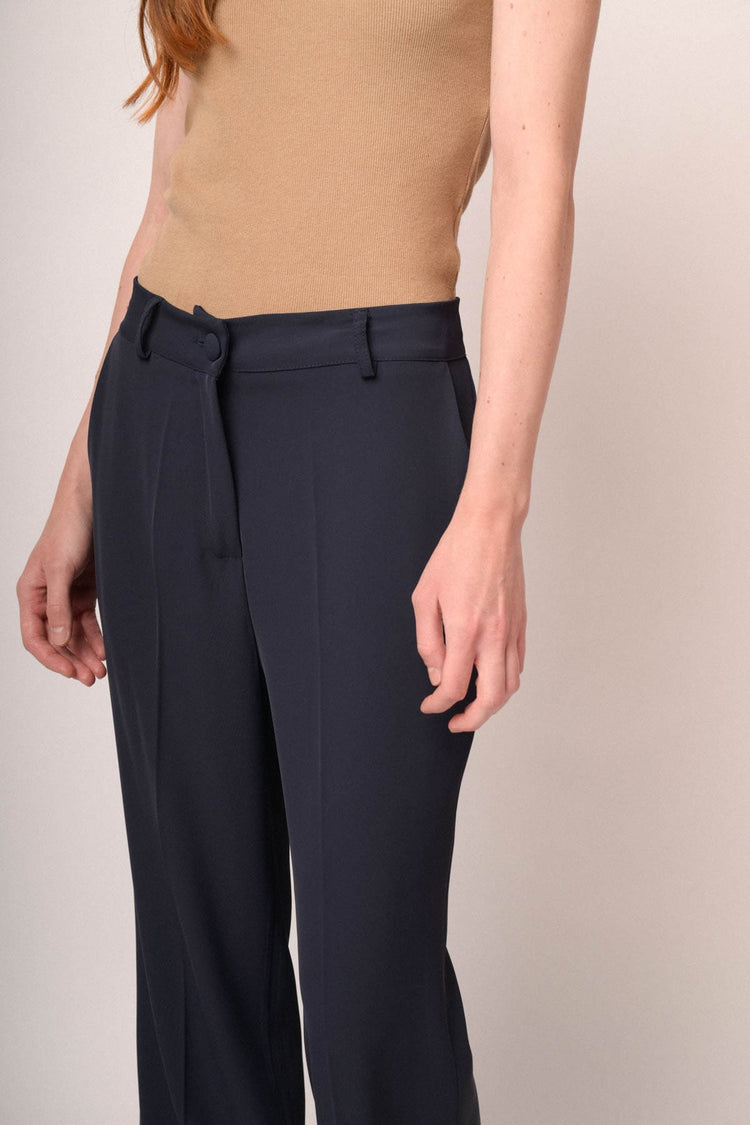 Pantaloni zampa gessato