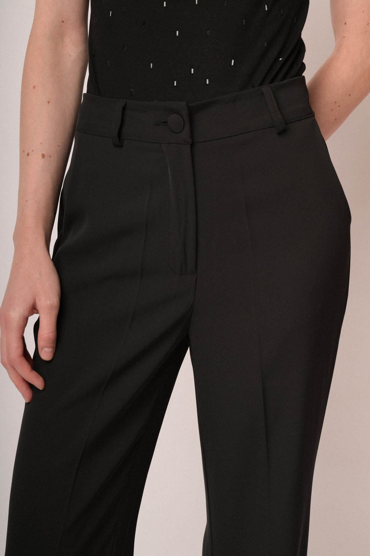 Pantaloni zampa gessato