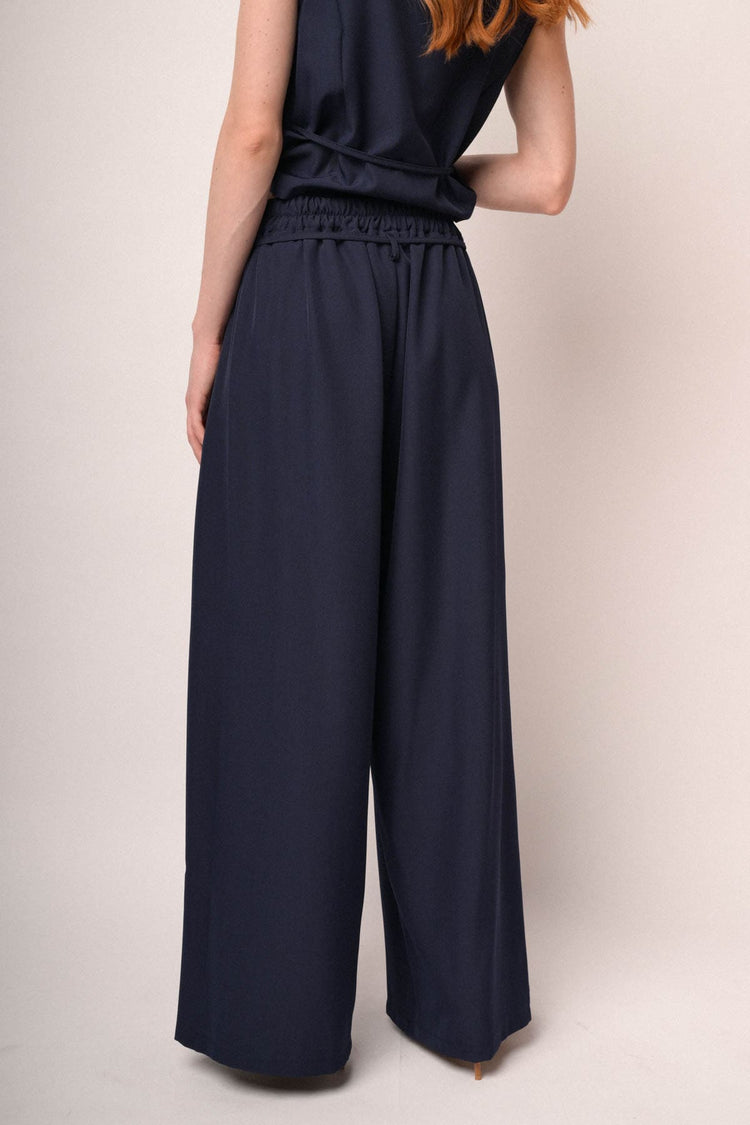 Pantaloni palazzo con pince