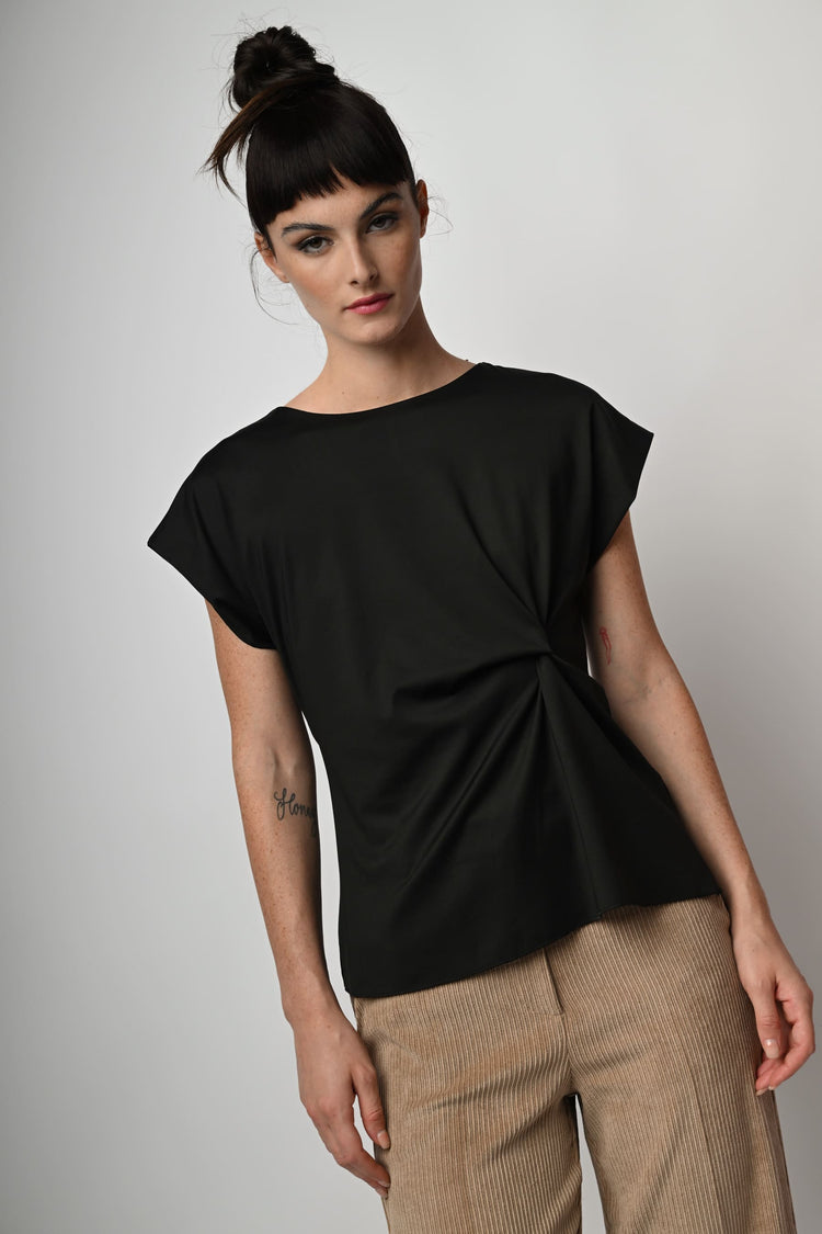 Side drape top