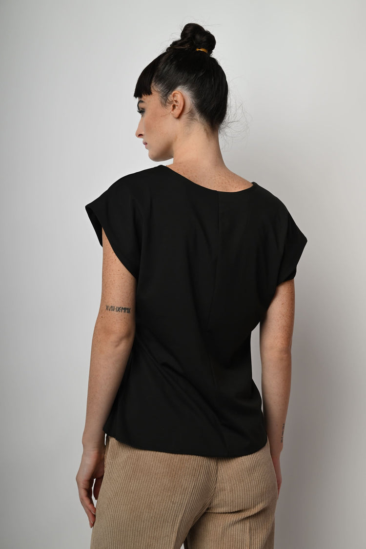 Side drape top