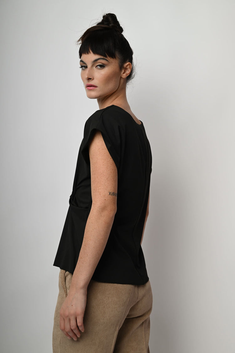 Side drape top