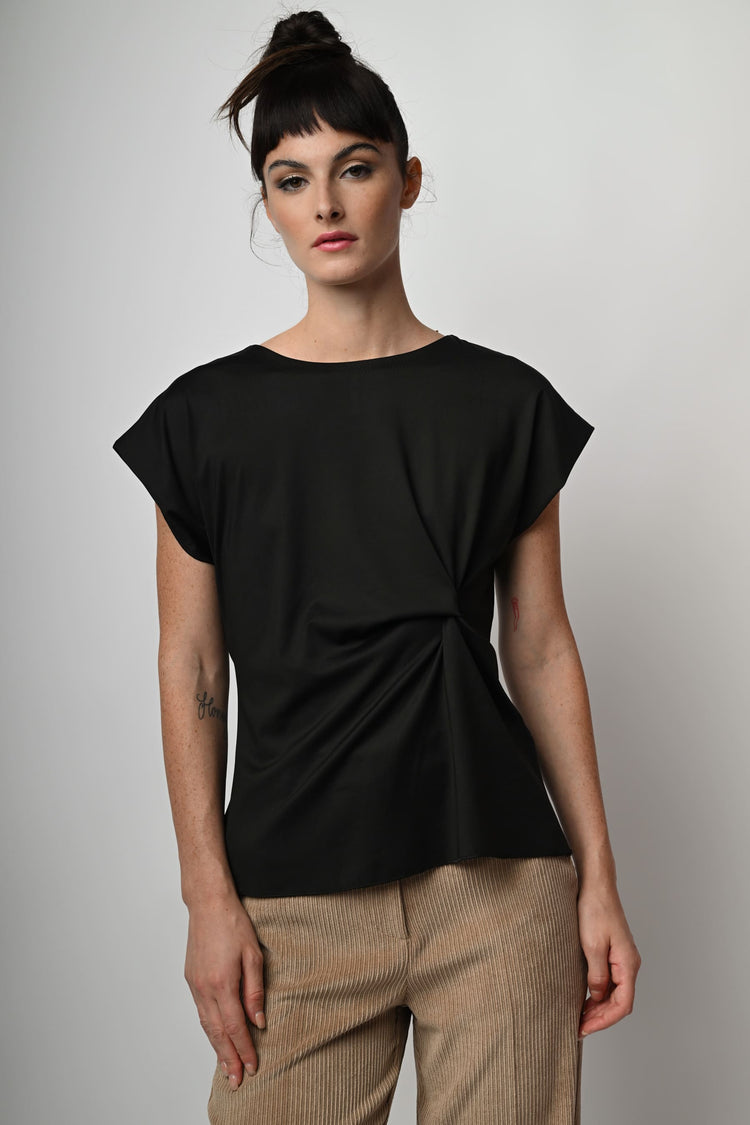 Side drape top