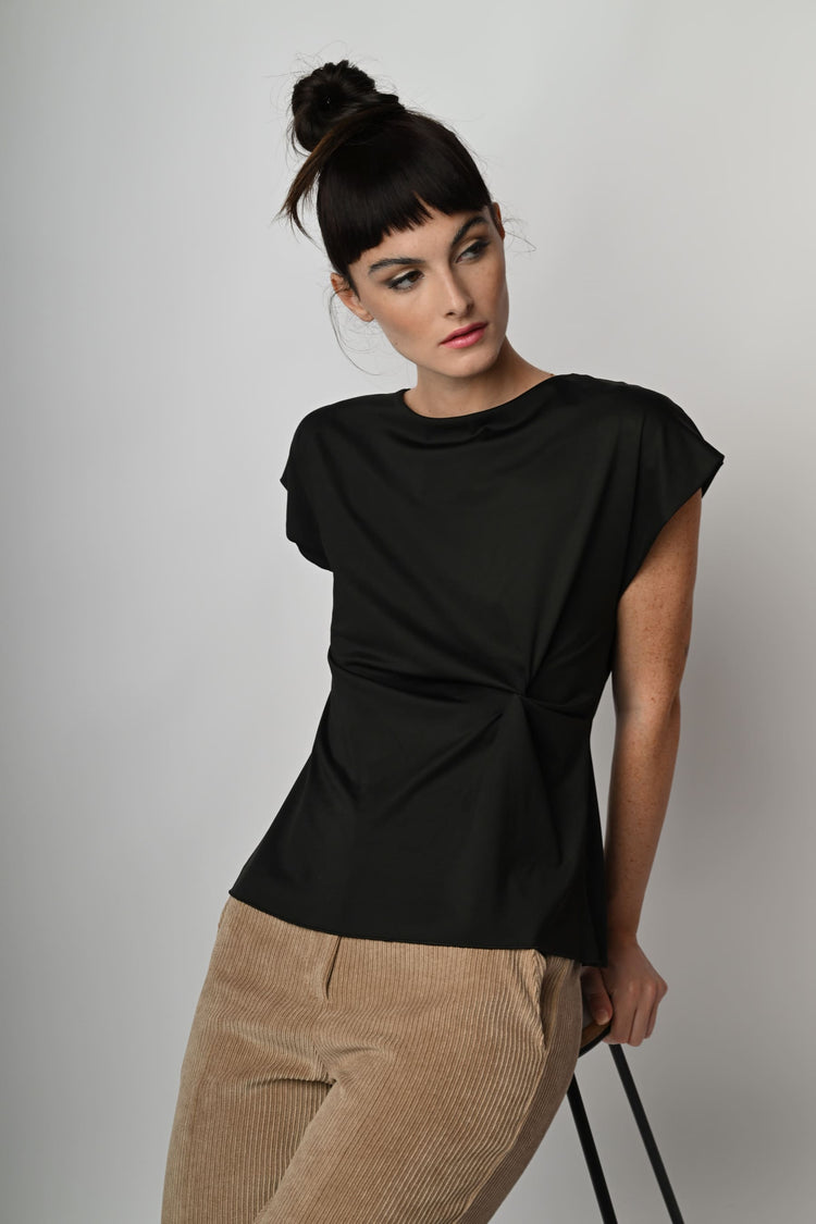 Side drape top
