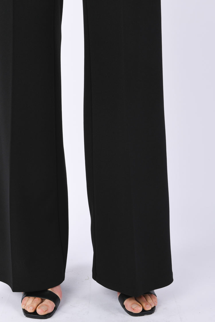 Ironed crease palazzo pants