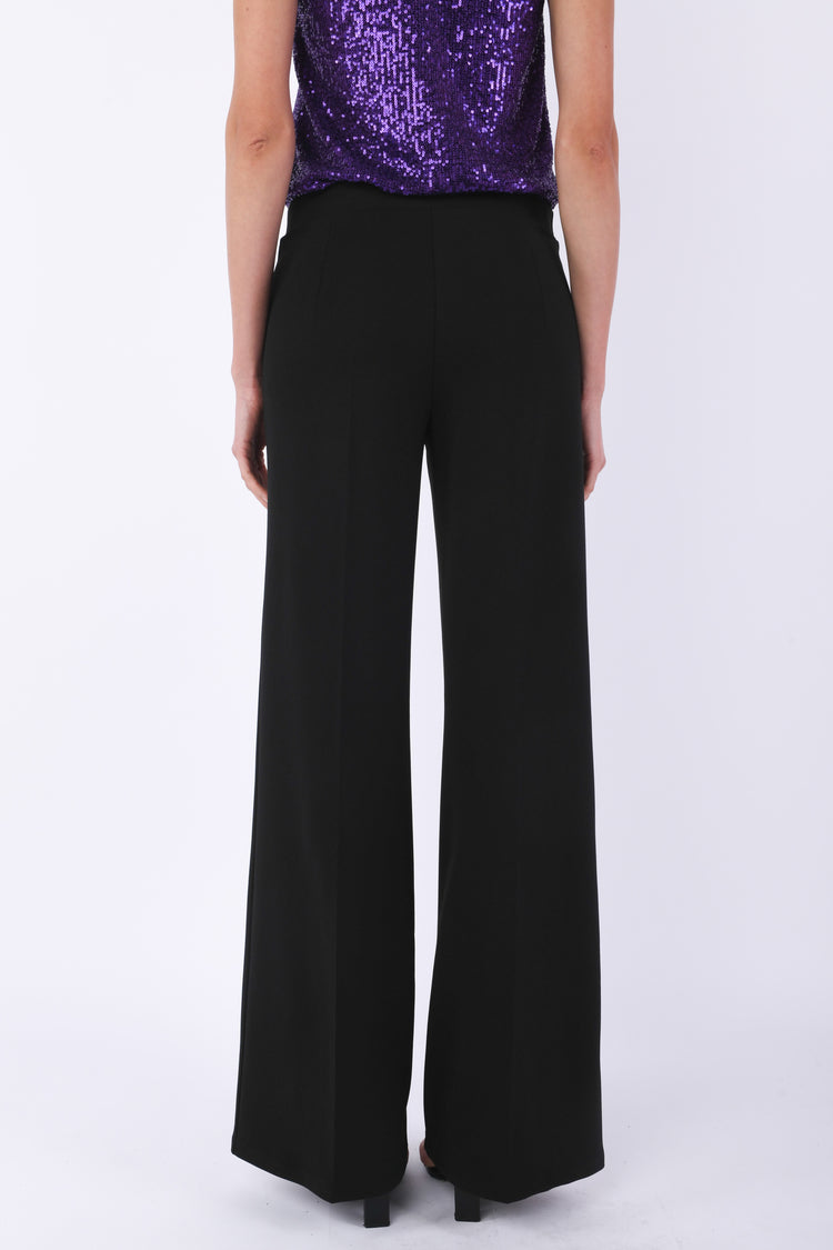 Ironed crease palazzo pants