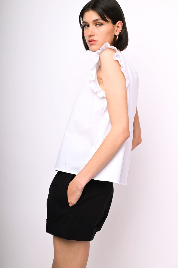 Frills cotton top