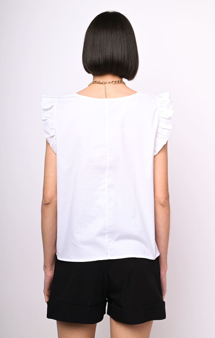 Frills cotton top