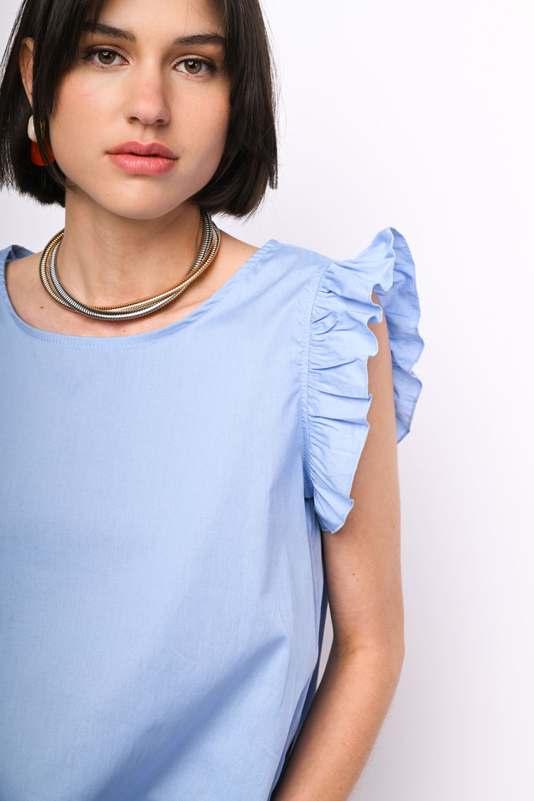 Frills cotton top