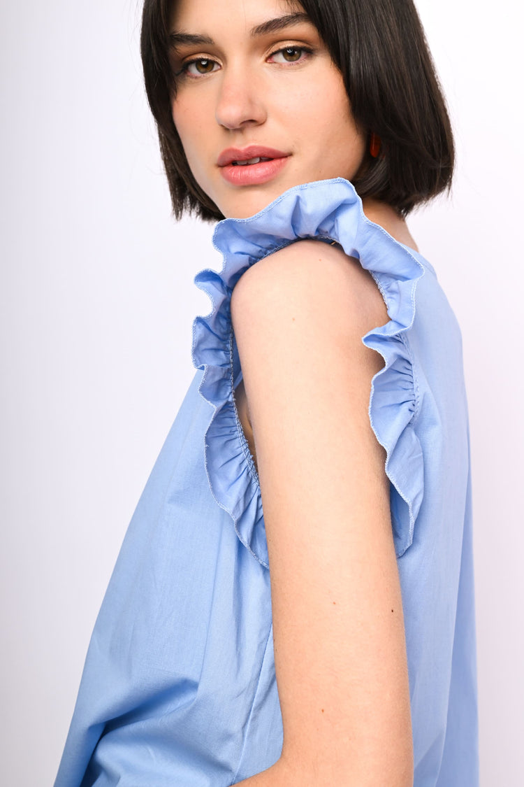 Frills cotton top