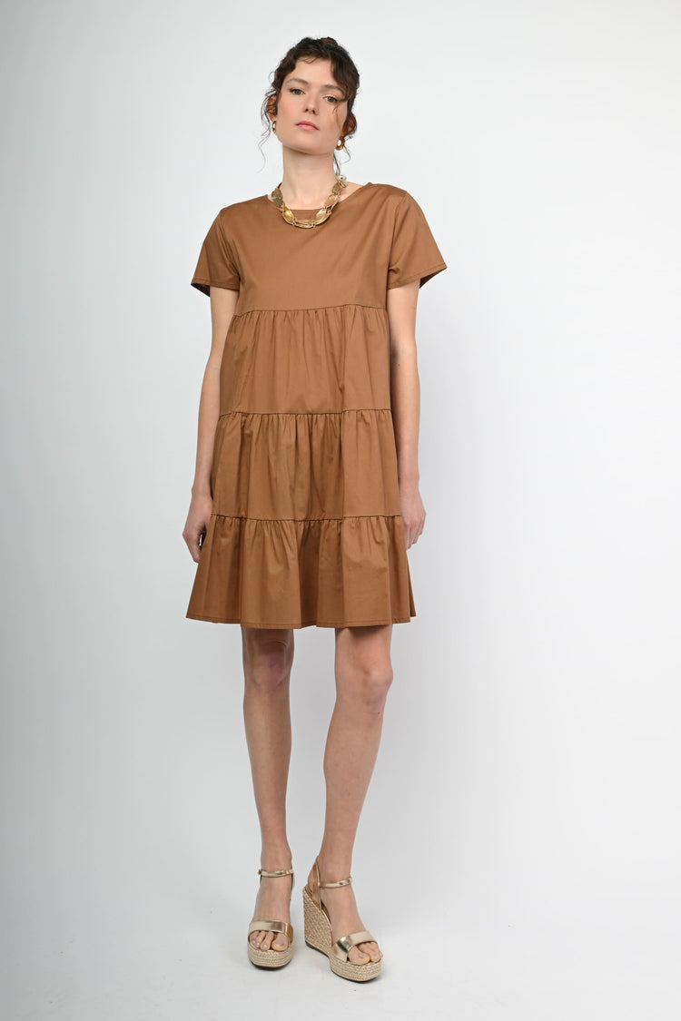 Tiered cotton dress