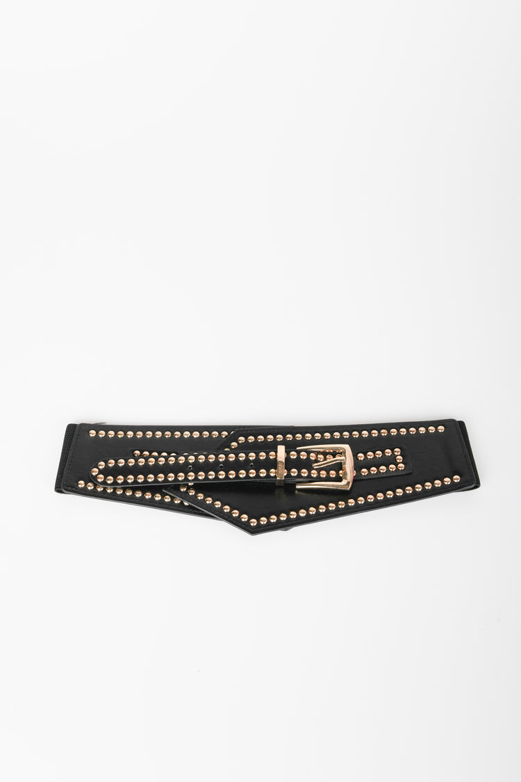 Mini studs elastic belt