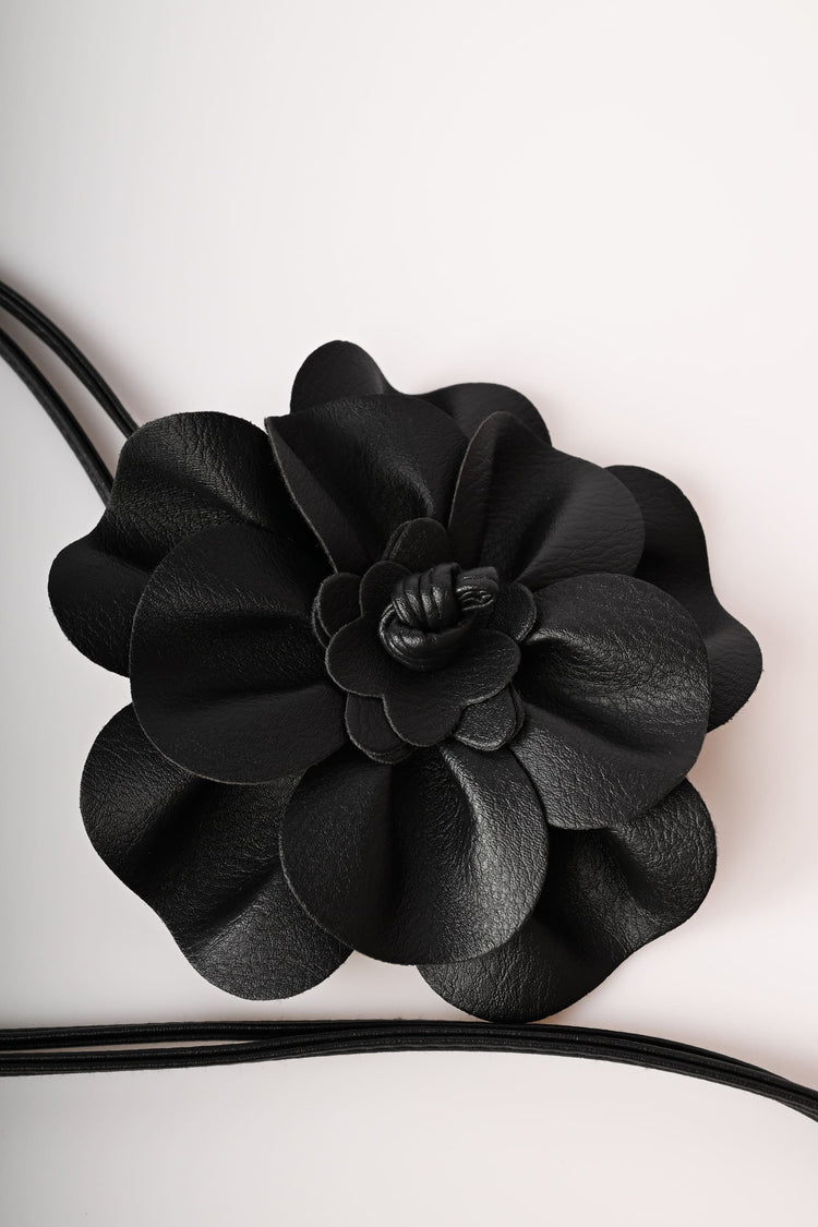 Flower sash belt