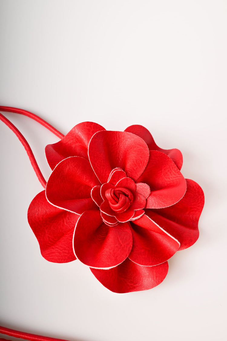 Flower sash belt