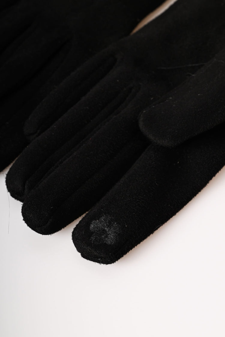 Bow-detail gloves