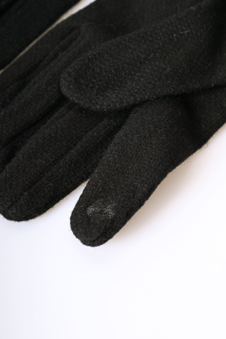 Faux fur cuff gloves