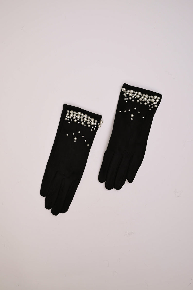 Bead-embellished gloves