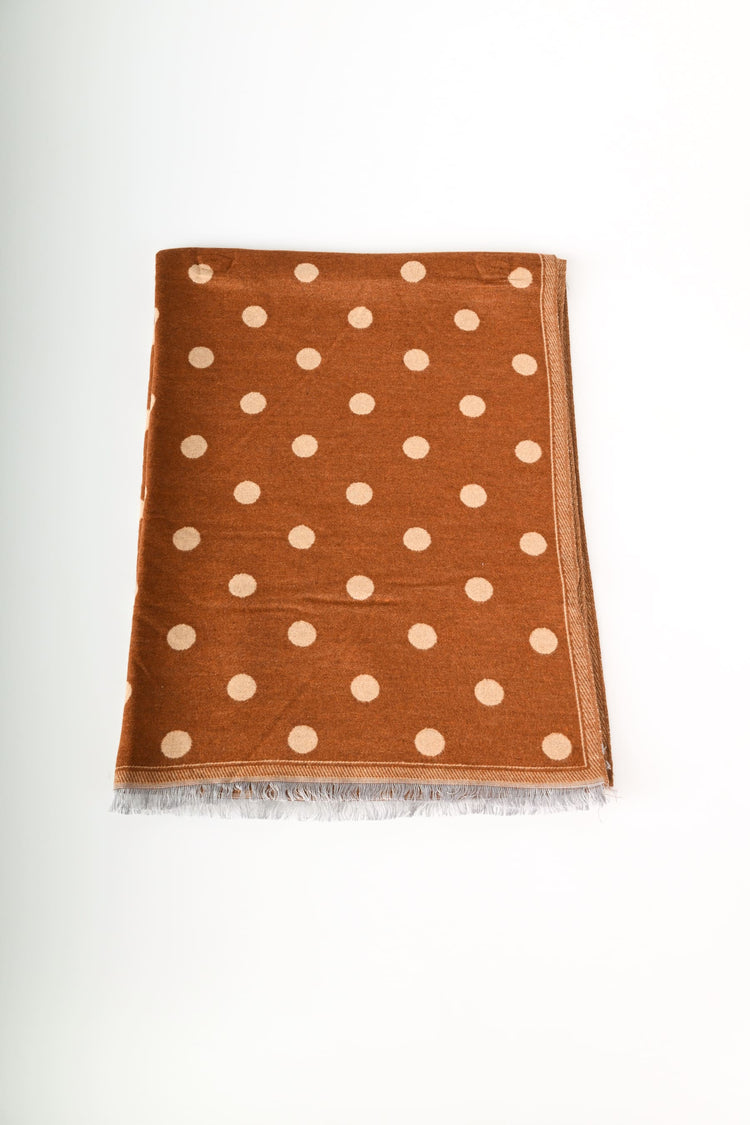 Sciarpa jacquard pois