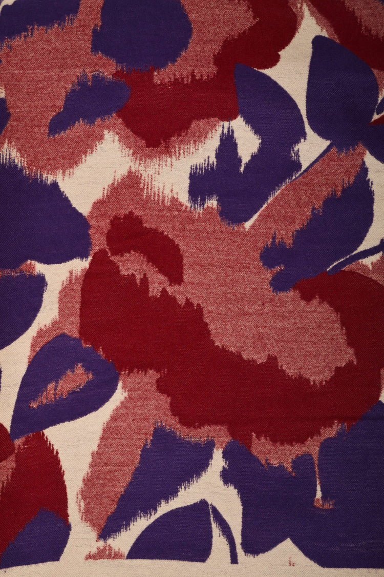 Abstract floral print scarf