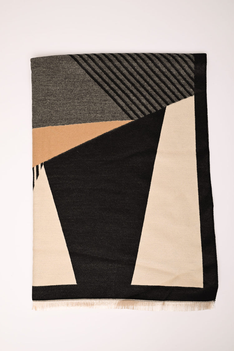 Geometric motif scarf