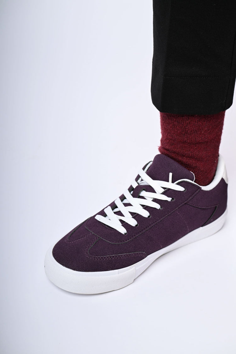 Faux suede sneakers