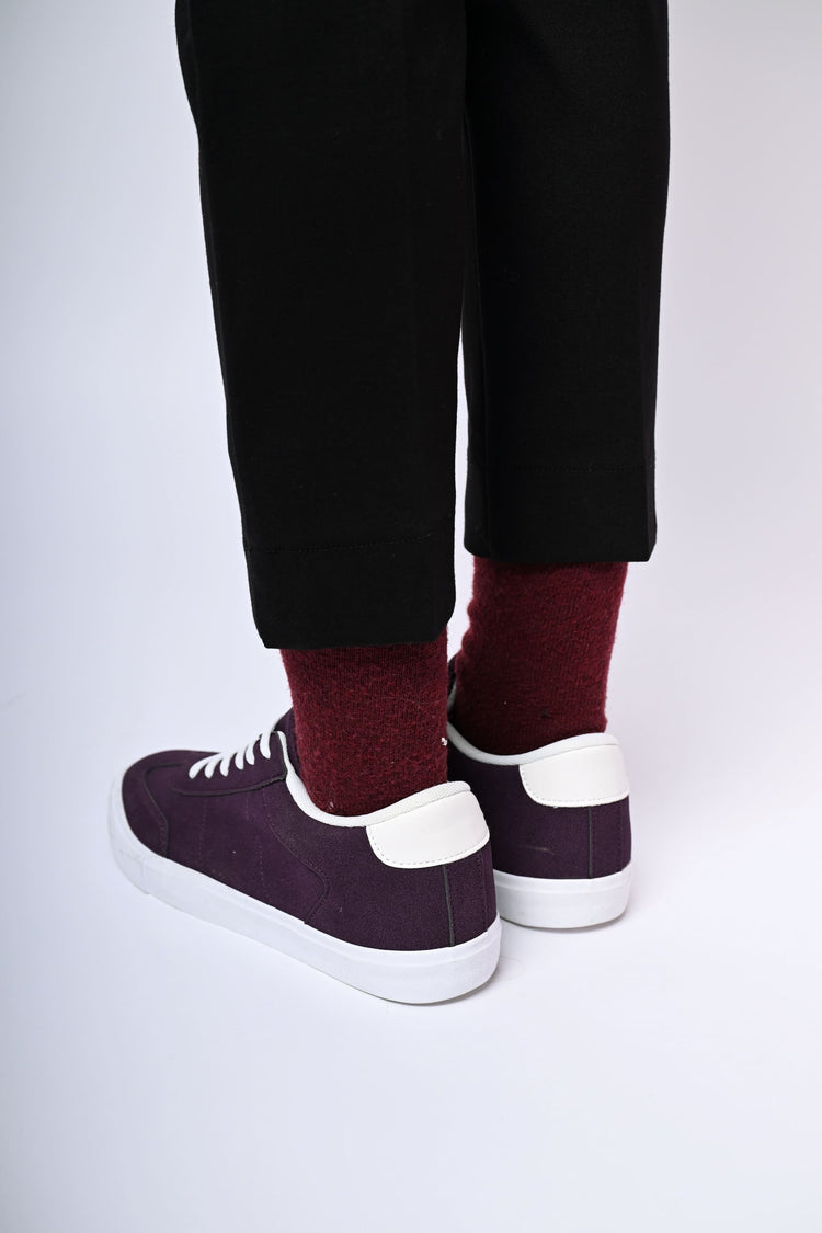 Faux suede sneakers