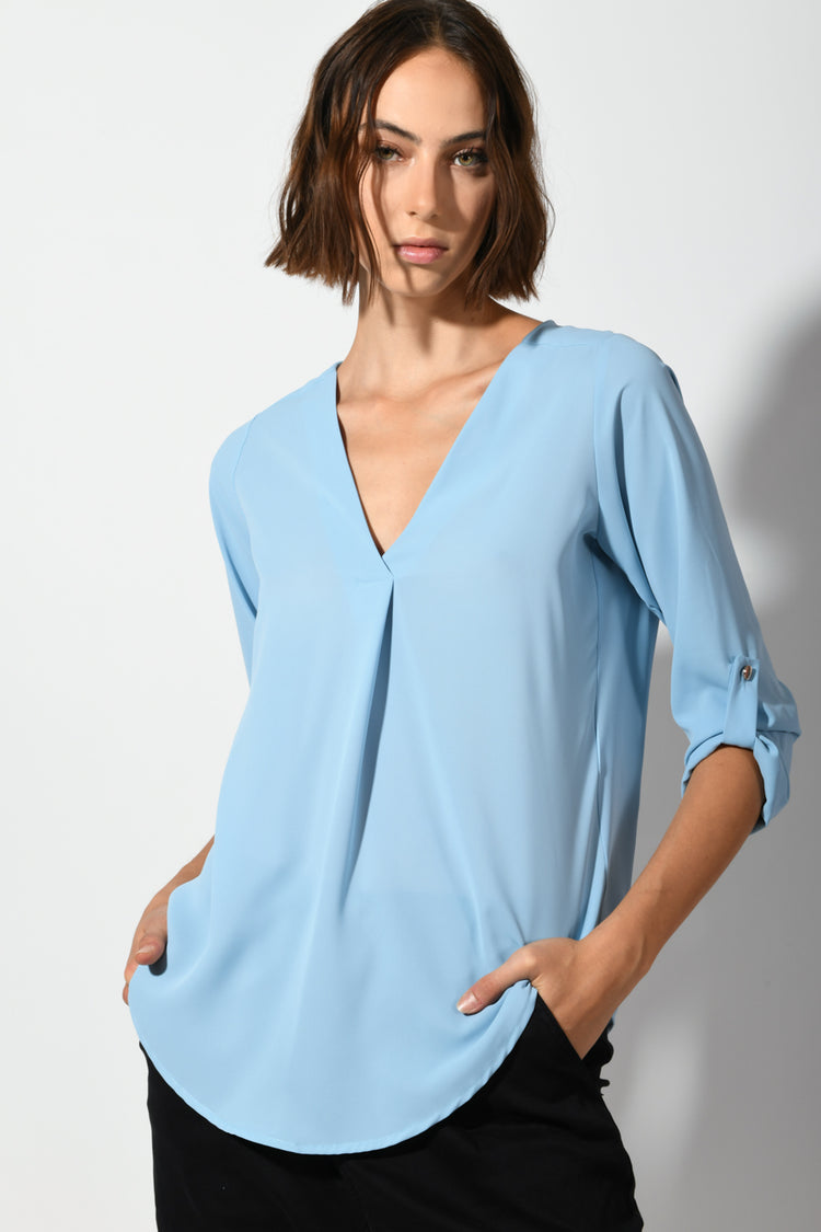 V-neck blouse