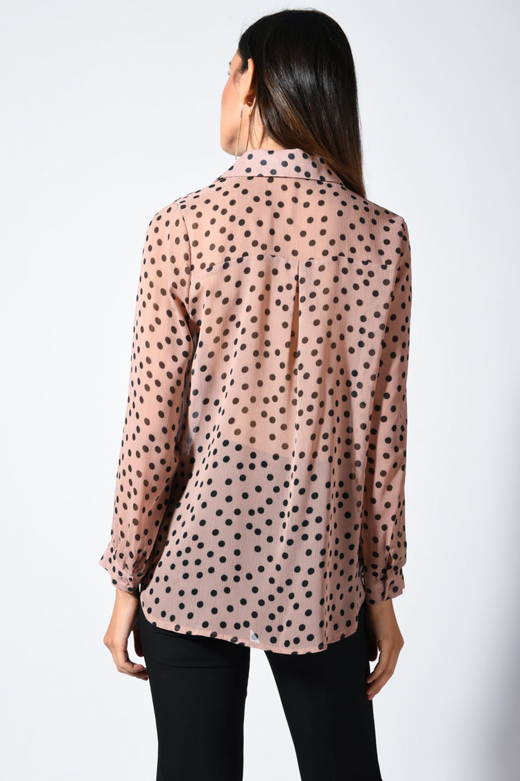 Polka-dot print shirt