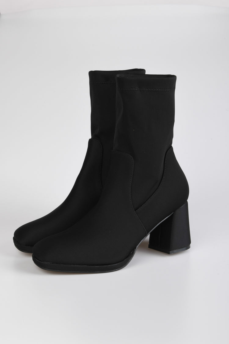 Fabric ankle boots