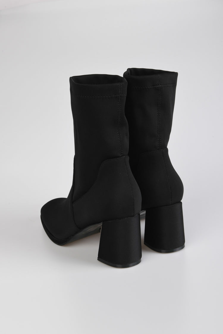 Fabric ankle boots