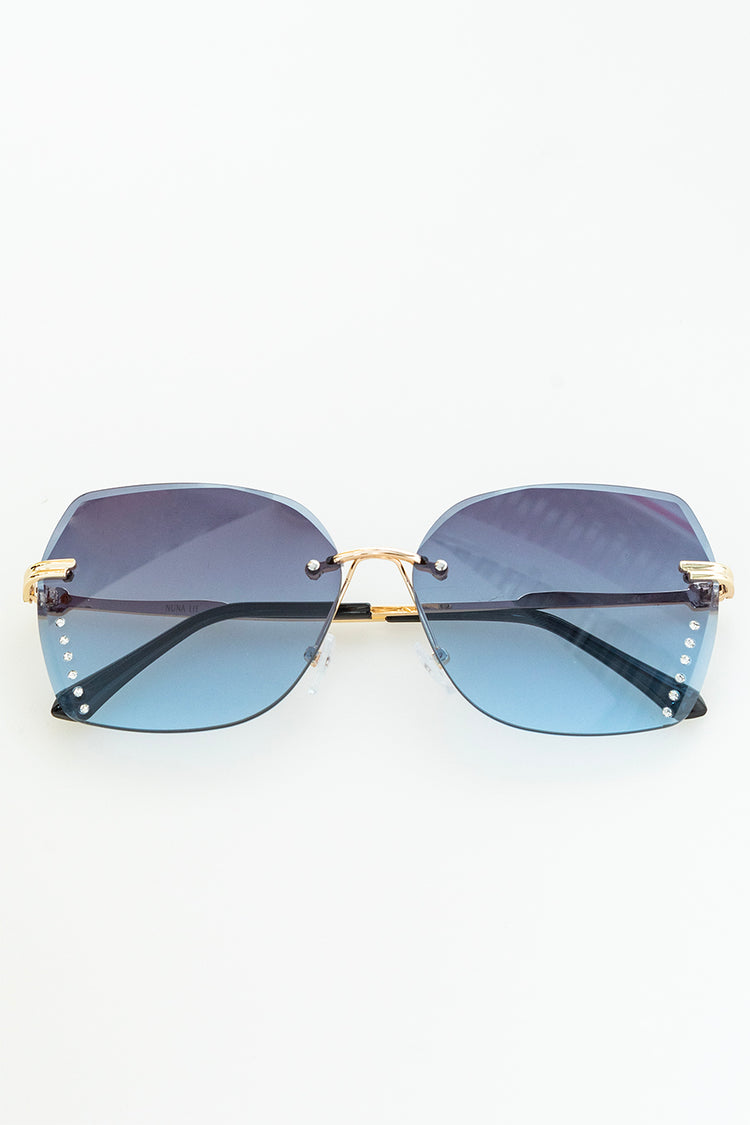 Rimless sunglasses