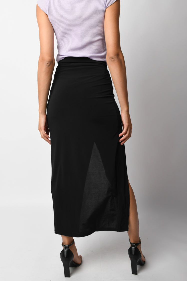 Split long skirt