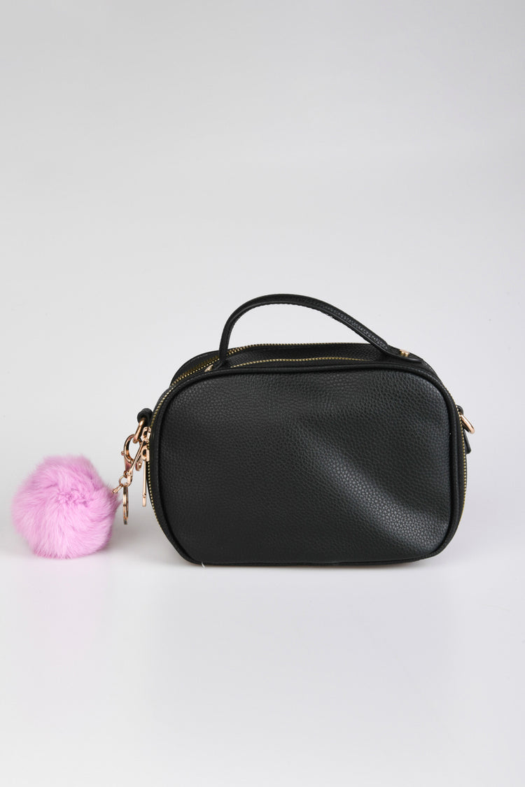 Pompon crossbody bag