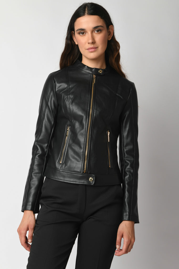 Faux leather jacket